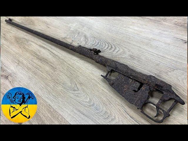 Mosin rifle restoration after 100 years in the ground. Реставрация винтовки Мосина.