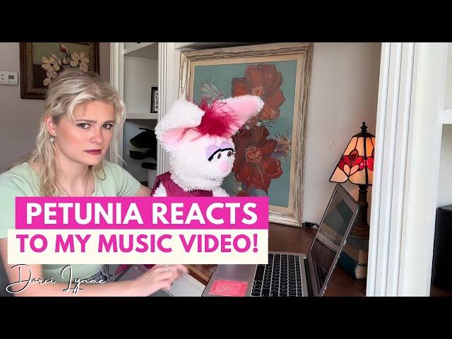 Petunia Reacts to My Music Video | Push My Luck | Darci Lynne