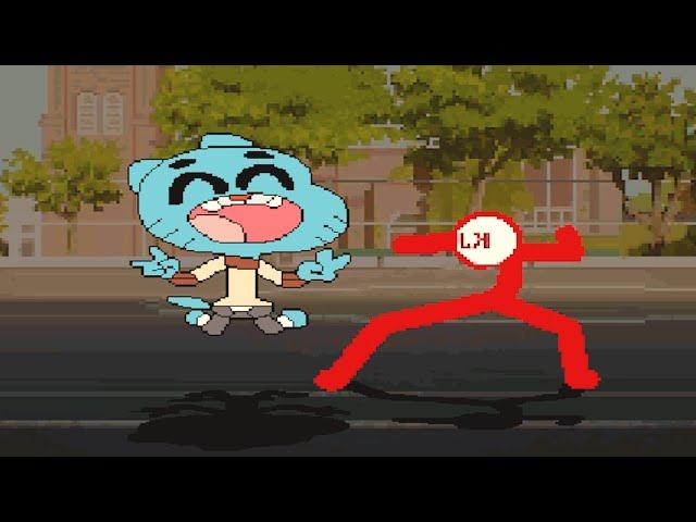 TEAM GUMBALL  and  KJ  BATTLES  WITH  MUGENS  IN  SURVIVAL  MODE