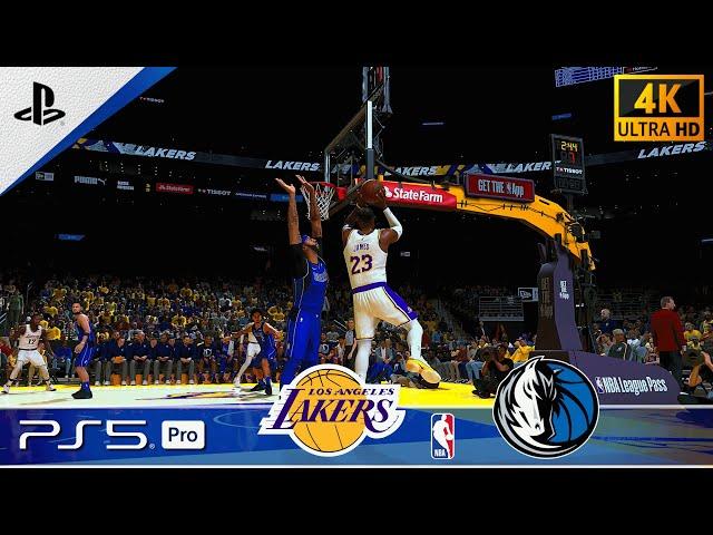 (PS5 Pro) NBA 2K25 | Lakers vs. Mavericks Ft. Dončić, Davis, LeBron - PS5 Pro [4K 60FPS] Gameplay