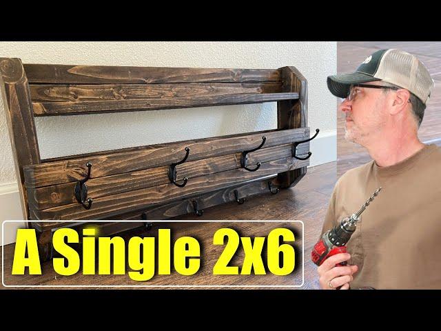 Small Woodworking Project for Beginners Using  Only a 2x6!