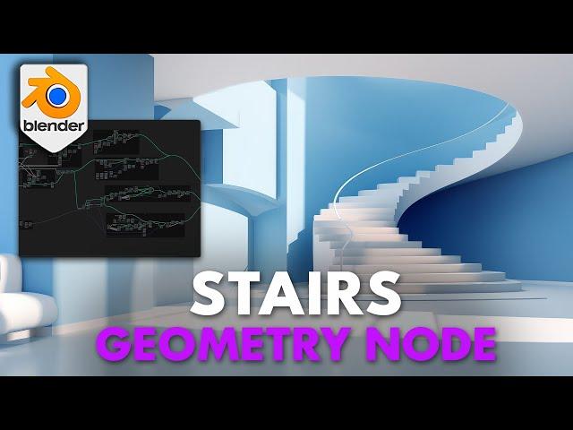 Blender 4 Geometry Node Stairs