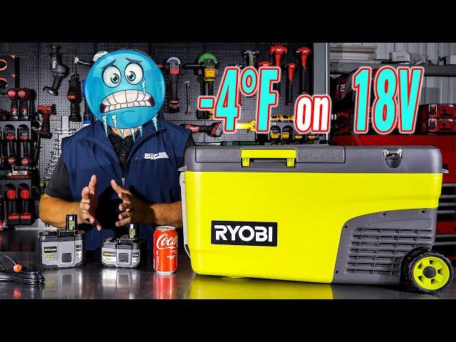 RYOBI 18V Hybrid Cooler Fridge Freezer [12V 18V 120V]