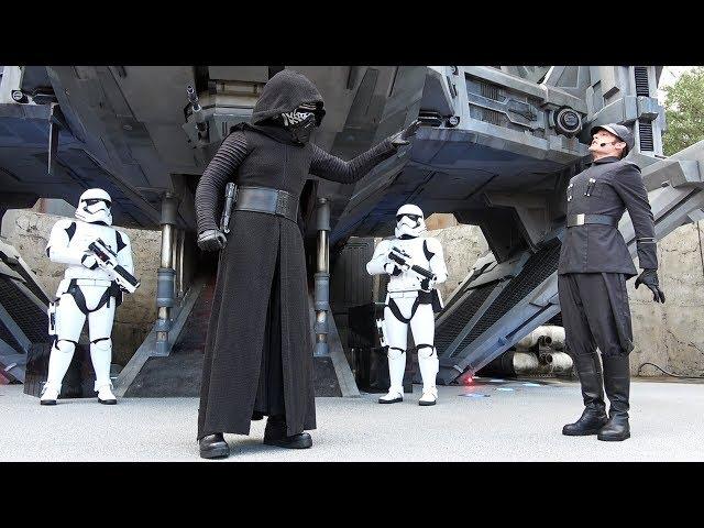 Kylo Ren Arrives to Batuu with First Order - Show in Star Wars: Galaxy's Edge at Walt Disney World