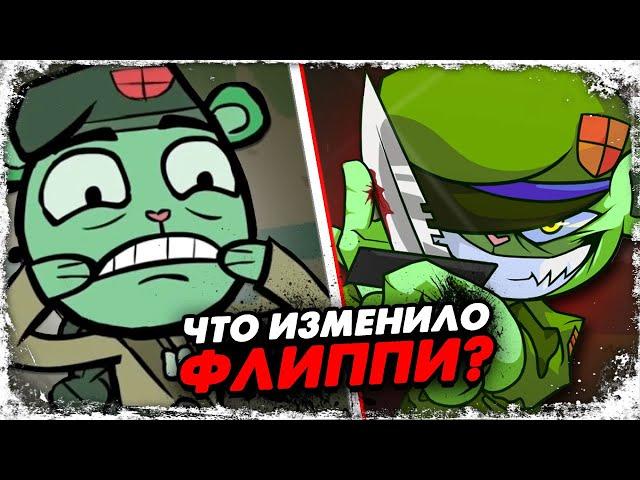 История Флиппи из Flippy Happy tree friends / Vs Flippy: Flipped Out! (мод фнф)