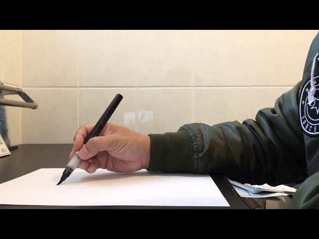 やざわとおる  書で精神を落ち着かせる