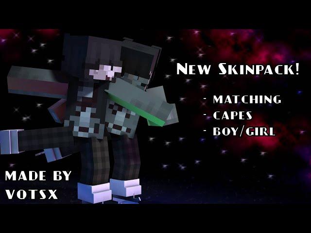 48 Matching MCPE Skinpack | Sparkly Eyes | Works on HIVE! | vqtsx