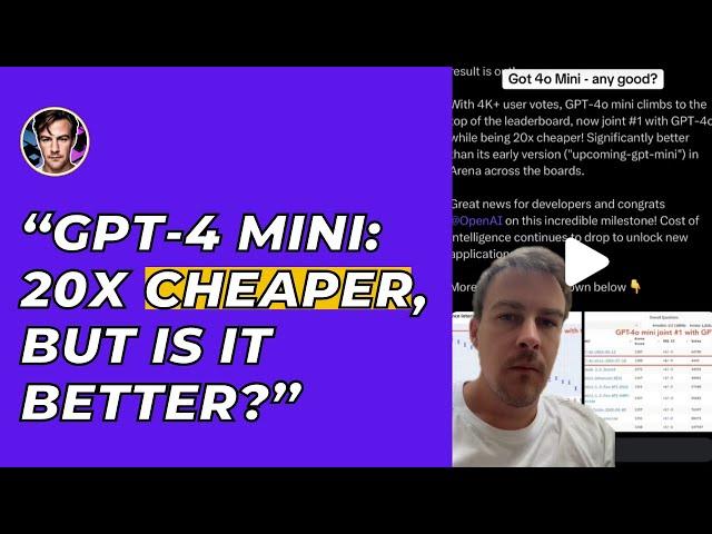 GPT-4 Mini Review: Cheaper AI Revolution or Overhyped Update?