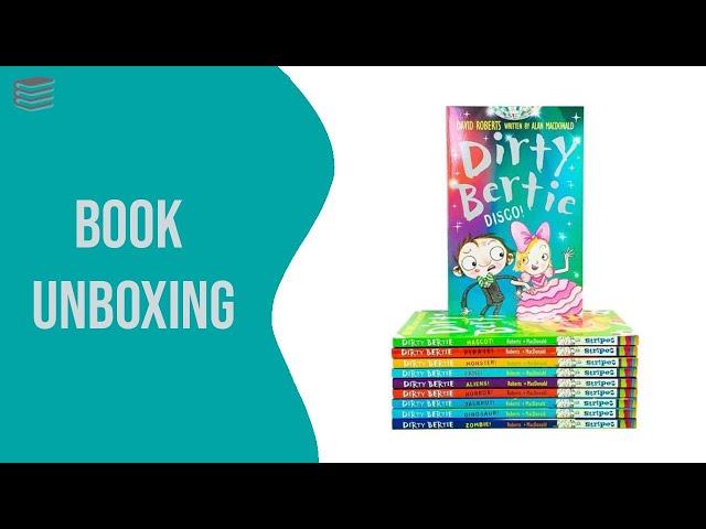 Dirty Bertie Collection 10 Books Set (Series 3) By David Roberts Disco, Monster - Book Unboxing