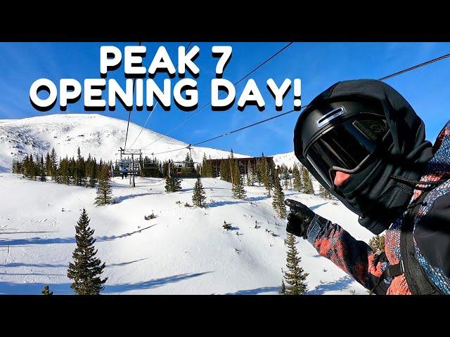 BRECKENRIDGE OPENING DAY ON PEAK 7!