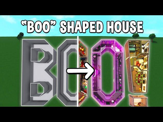 Building the WORD 'BOO' into a Bloxburg House