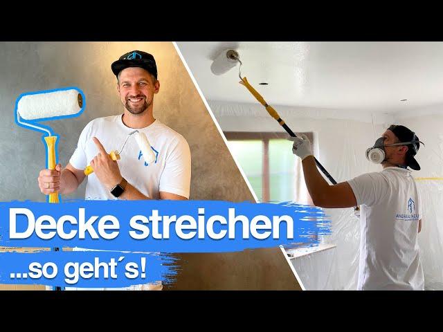 Wie streiche ich eine Decke streifenfrei? - Vom Profi einfach erklärt! - DIY