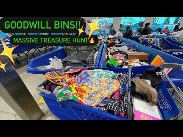 Let’s Go To Goodwill Bins!! I Figured Out An Outlet Secret!!  Come Treasure Hunt With Me! +HAUL!!