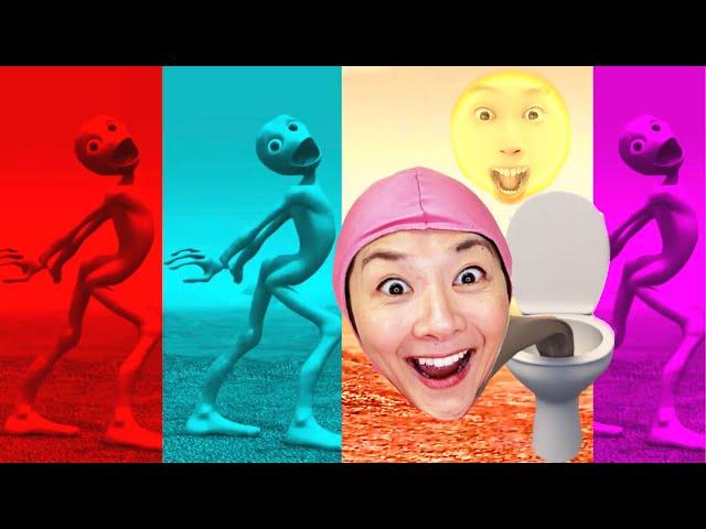 Alien dance VS Dame tu cosita VS Skibidi Toilet VS Green alien dance  VS Funny alien