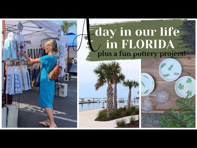 Florida Day in the Life ~ DIY Pottery Project ~ Lyme Treatment in Florida ~ Easy Pottery Idea