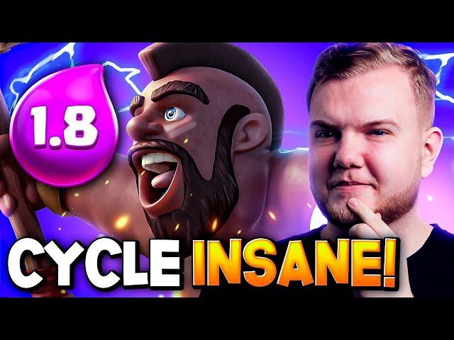 1.8 ELIXIR! FASTEST HOG CYCLE DECK IN CLASH ROYALE!