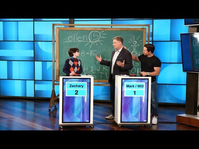 Will Ferrell and Mark Wahlberg Test Their Knowledge Against Whiz Kid