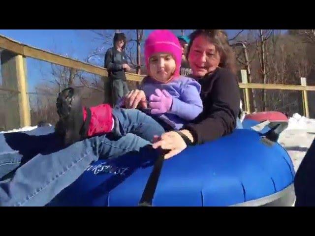 Snow Tubing Toddler in Hawks Nest (Boone, NC)