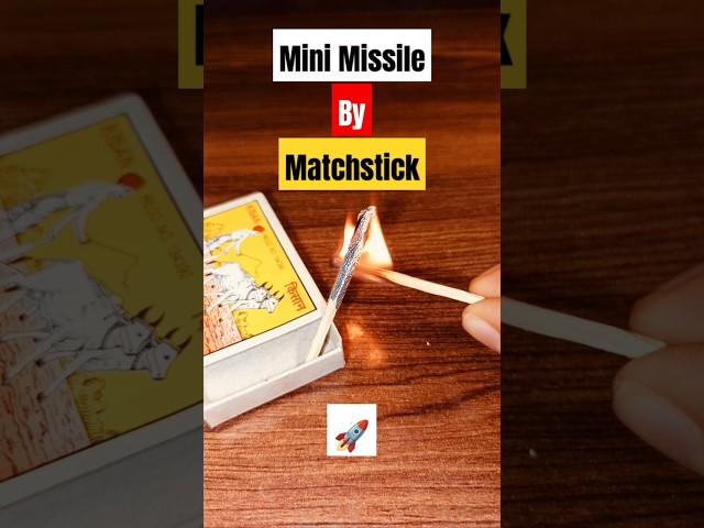 How to make mini missile  at home | Matchstick missile #experiment #science #shorts #missile
