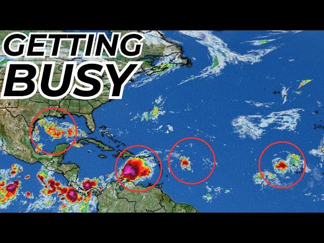 Tropics Update: Potential Tropical Cyclone Nine Heads To Texas Plus Franklin In Caribbean