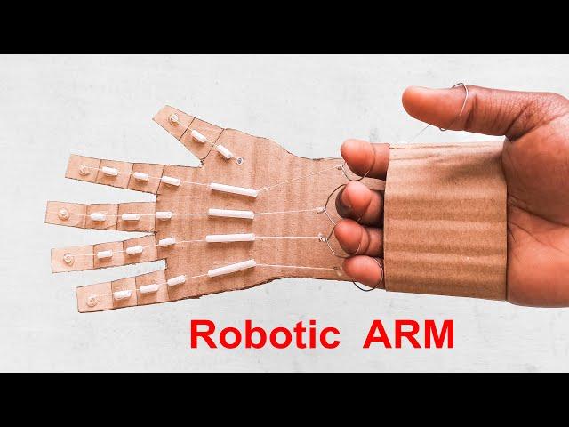 How To Make Robotic Arm With Cardboard, Science Projects Robot Hand