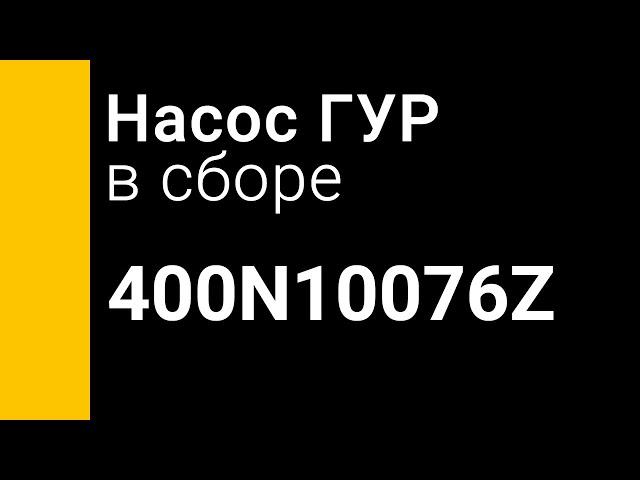 Zaufer 400N10076Z насос гидроусилителя руля (Насос ГУР) распаковка