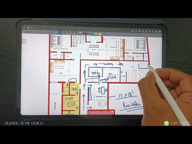 Nursing home design by facility zone #hospitaldesign #floorplan