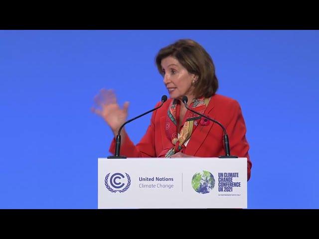 Abby Martin Confronts Nancy Pelosi Over Pentagon Spending at COP26