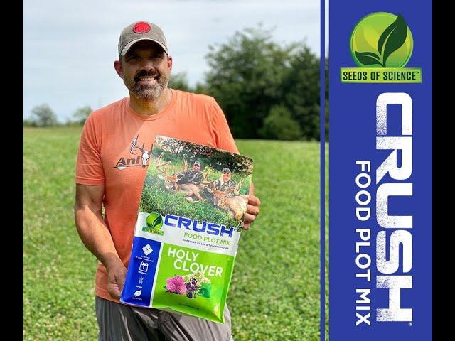 New for 2021! CRUSH® Seeds of Science™ Food Plot Mixes