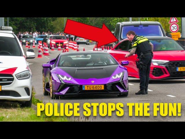 Modified Cars Leaving Carshow - POLICE STOPS THE FUN!