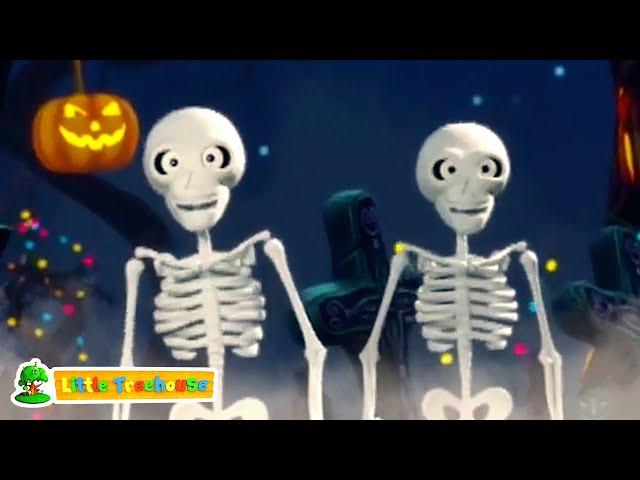 Пять маленьких скелетов super kids network россия | Хеллоуинские песни |  Стихи для детей