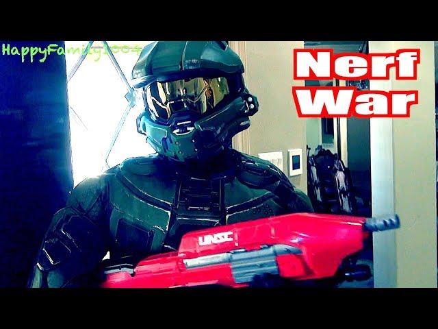 Nerf War: Halo Master Chief Joins the Team! - Part 17