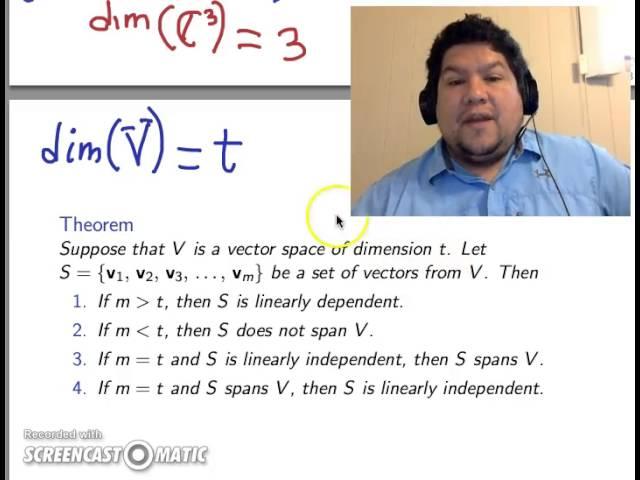 MATH 2010 Properties of Dimension Part 1