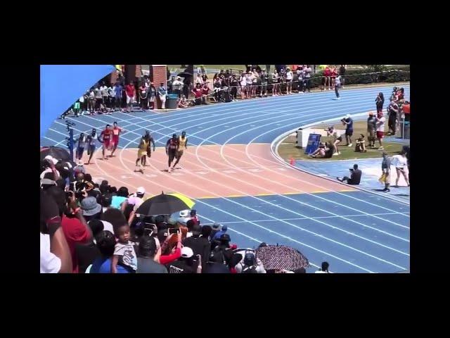 Grant Holloway, Erriyon Knighton, Joseph Fahnbulleh 4x100 runs a NEW WORLD LEAD, 37.67s