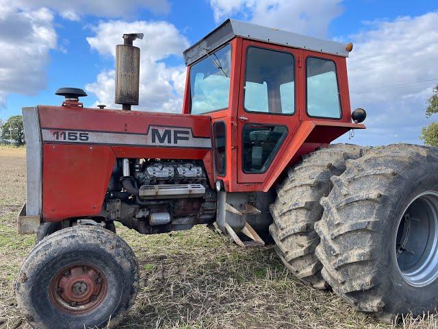 Massey Ferguson 1155  V8 & Great Plains Simba X-Press 4.6 mtr