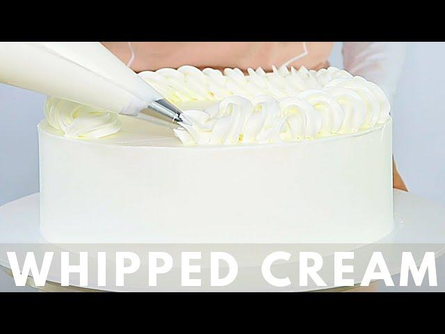 HOW TO WHIP PERFECT WHIPPED CREAM FOR CAKES AND DESSERTS │ NON DAIRY WHIPPING CREAM │ CAKES BY MK