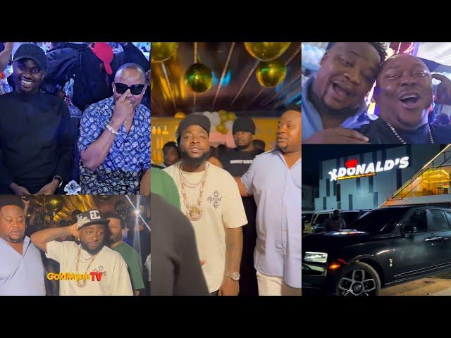 Davido and Billionaire Jowizaza live at Cubana chief priest restaurant grand opening with Poco Lee