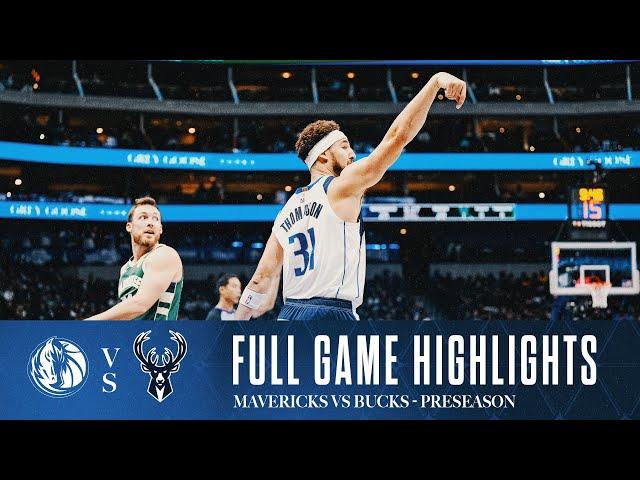 Dallas Mavericks Highlights vs. Milwaukee Bucks | October 17, 2024