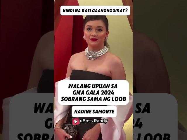 Hindi na kasi gaanong sikat? sad naman para kay Nadine Samonte #nadinesamonte #gmagala2024