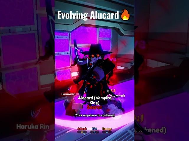 Evolving The Best Unit In Anime Vanguards (Alucard) #roblox #gaming