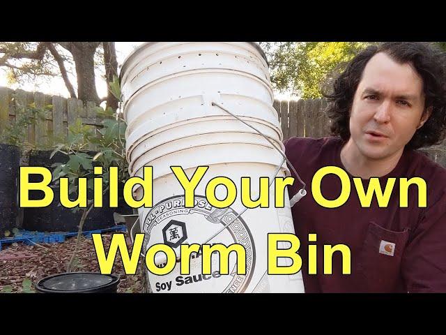 I Made An Easy To Build Inexpensive DIY Worm Bin Vermicomposter For Beginners