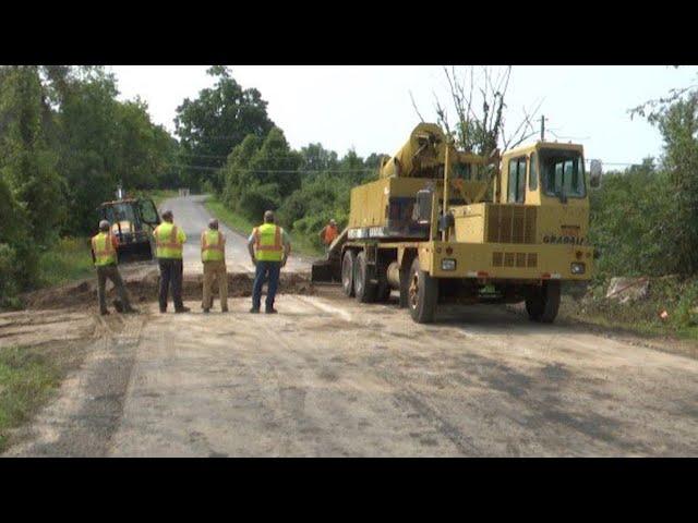 Potsdam highway crews hustle to repair town roads damaged by storm