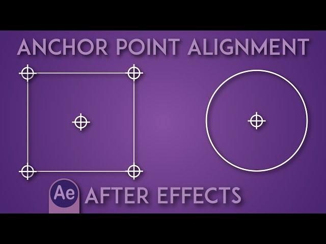 How to align anchor point at center in after effects