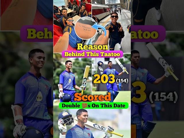 Reason Behind The Date He Mentioned in His Taatoo#jaiswal#yashasvijaiswal#jaiswal#Anukbhai