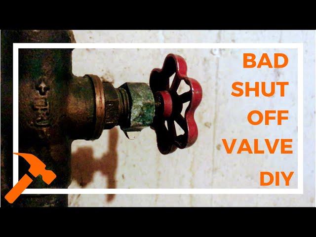 How To Replace Leaky Water Main Valve // Bad Shut Off Valve DIY