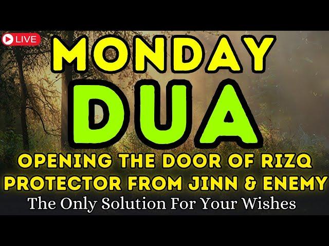 POWERFUL MONDAY DUA - MUST LISTEN, ALLAH WILL HELP YOU TO GET SUCCESS AND PEACE, RIZQ, HAPPINESS