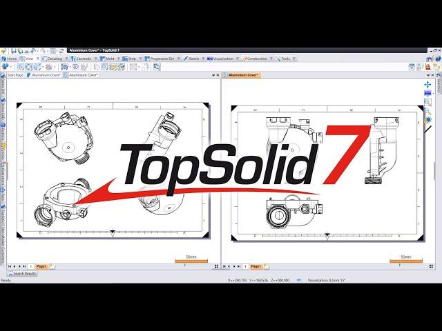 TopSolid7 : การ Set View ใน Drafting