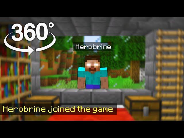 You're Steve but Herobrine Joins Your Game....