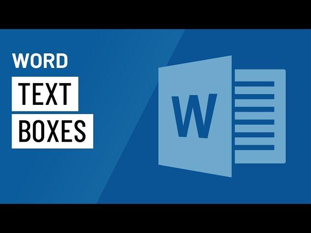 Word: Text Boxes