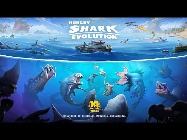 Hungry Shark Evolution 10th Anniversary, Official Trailer. Ubisoft, FGOL.